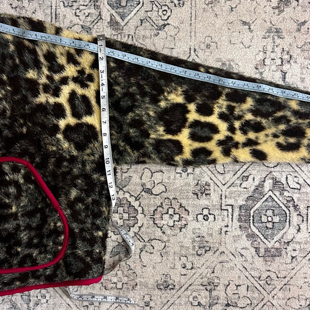 Handmade Vintage Cheetah Print Blanket Jacket - Picture 7 of 9